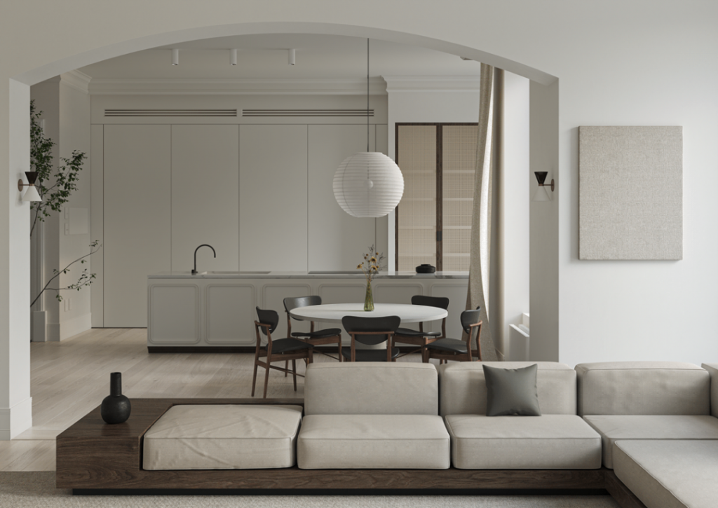 Modern minimalist apartment